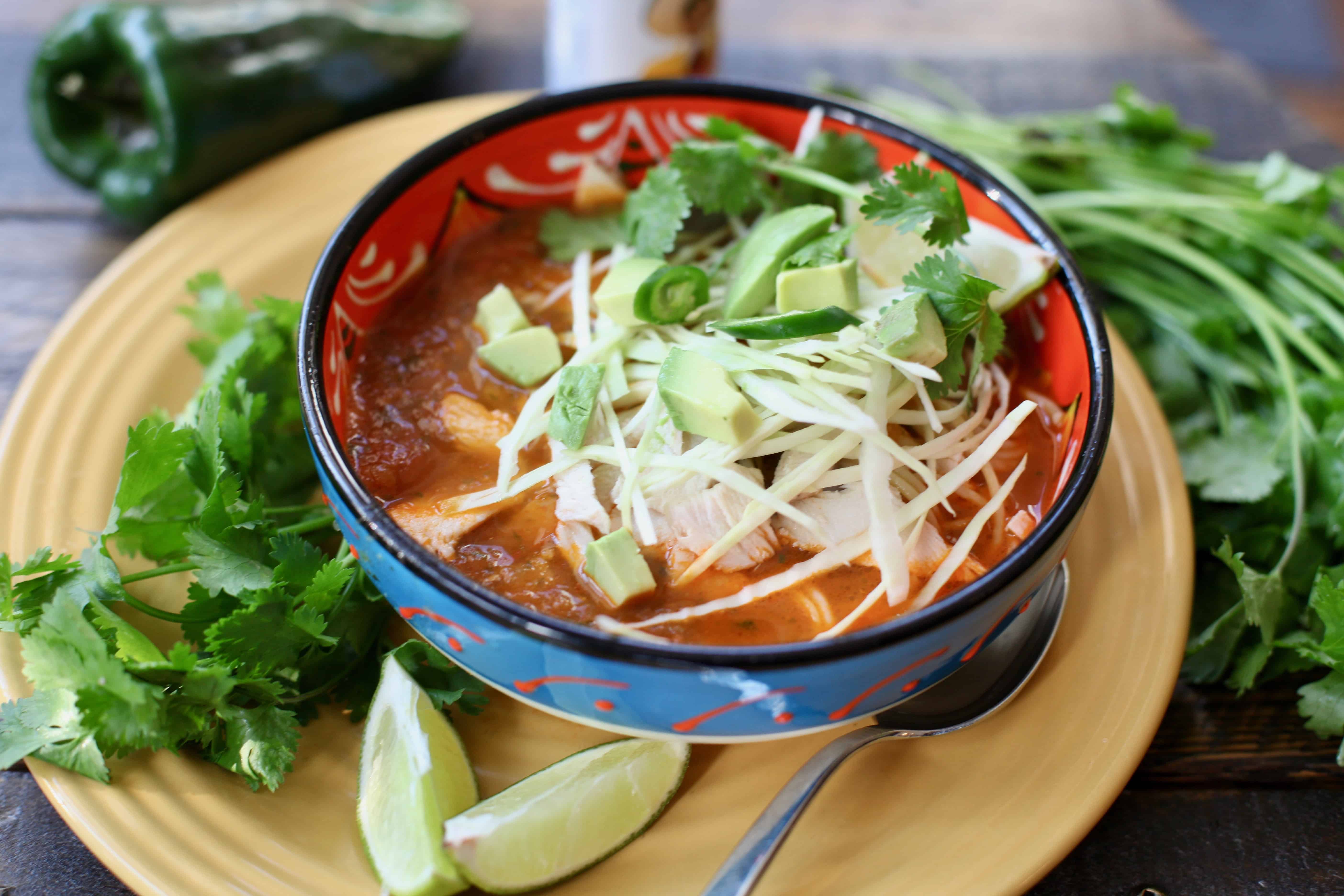 Spicy 'Mexican Style' Chicken Noodle Soup