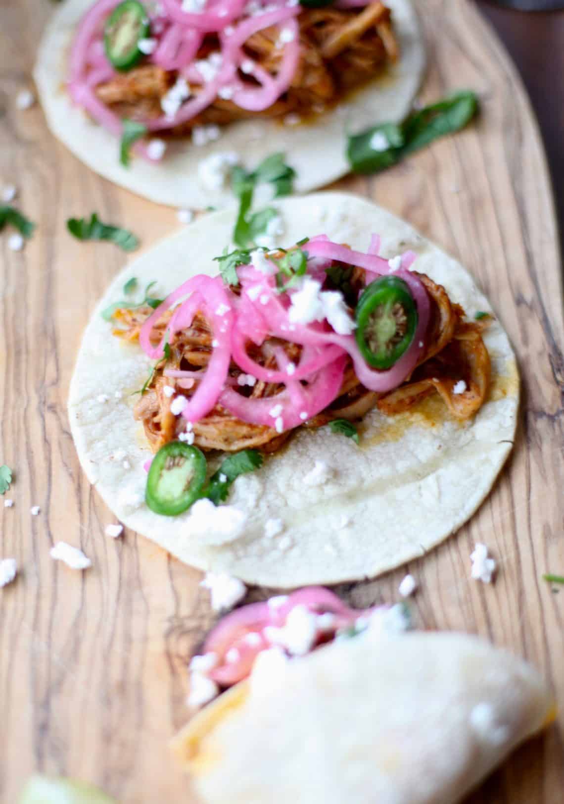 Slow Cooker Achiote Pork Tacos - My Tasty Trials