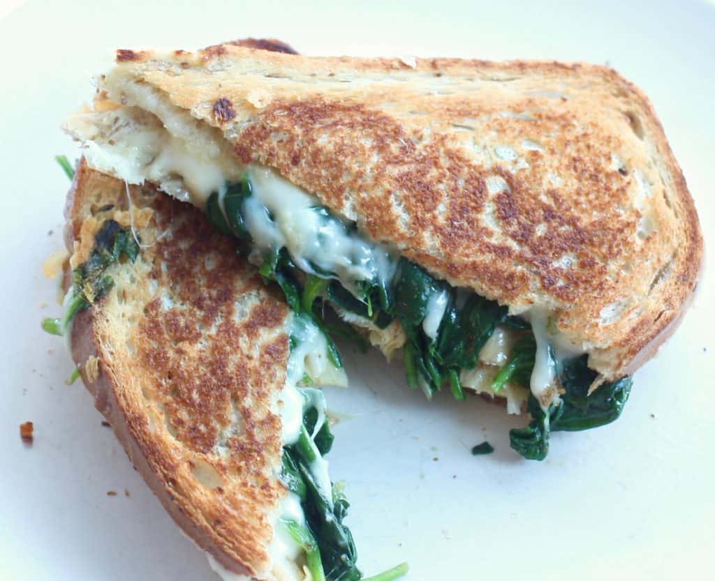 Spinach And Artichoke Grilled Cheese - My Tasty Trials