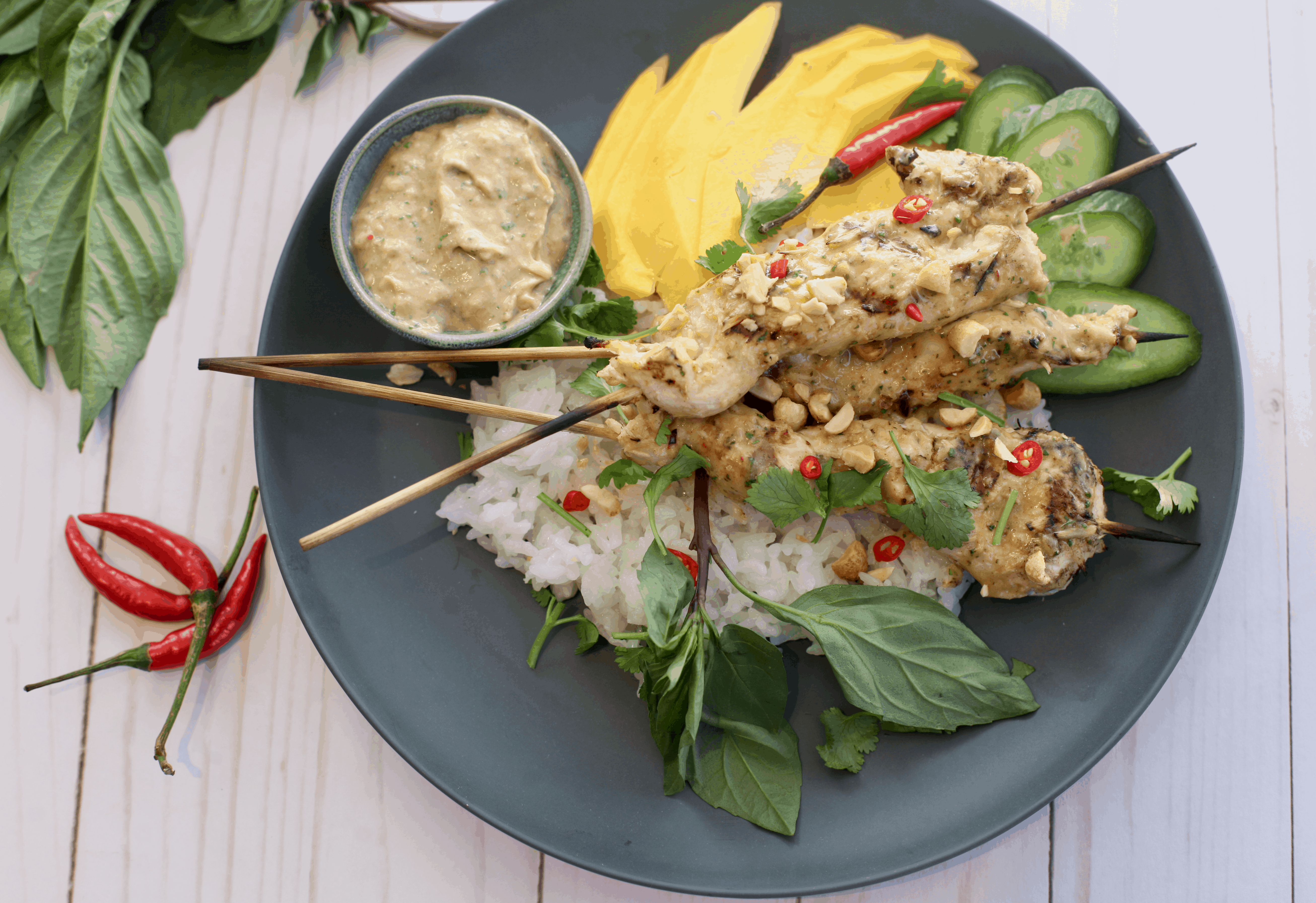 Lemongrass Chicken Satay