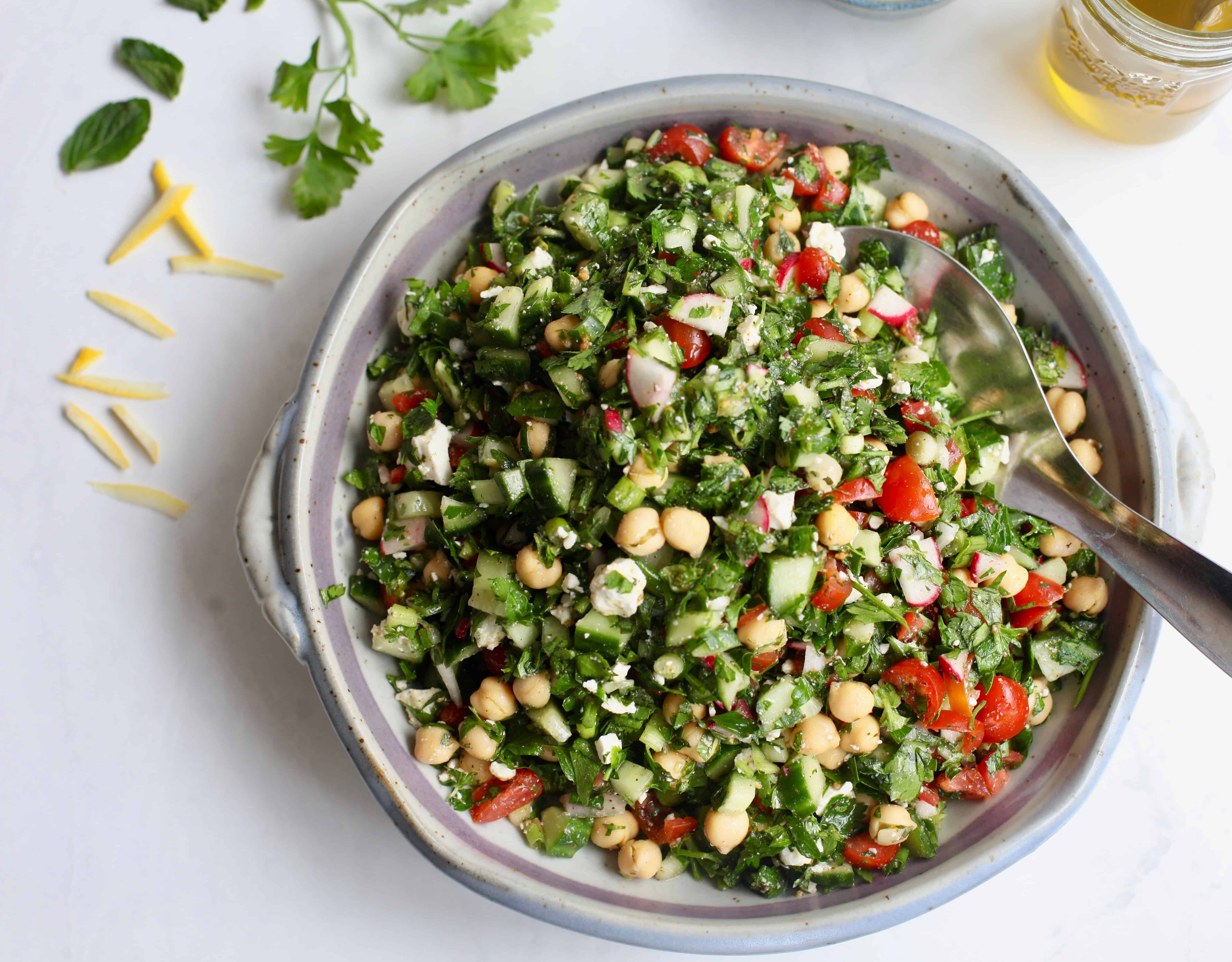 Tabouli Salad with Chickpeas