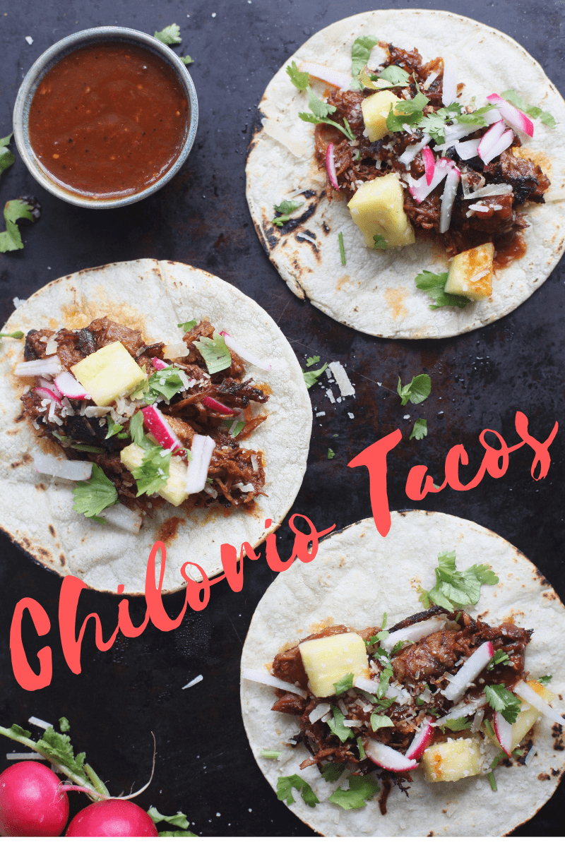 Pork Chilorio Tacos