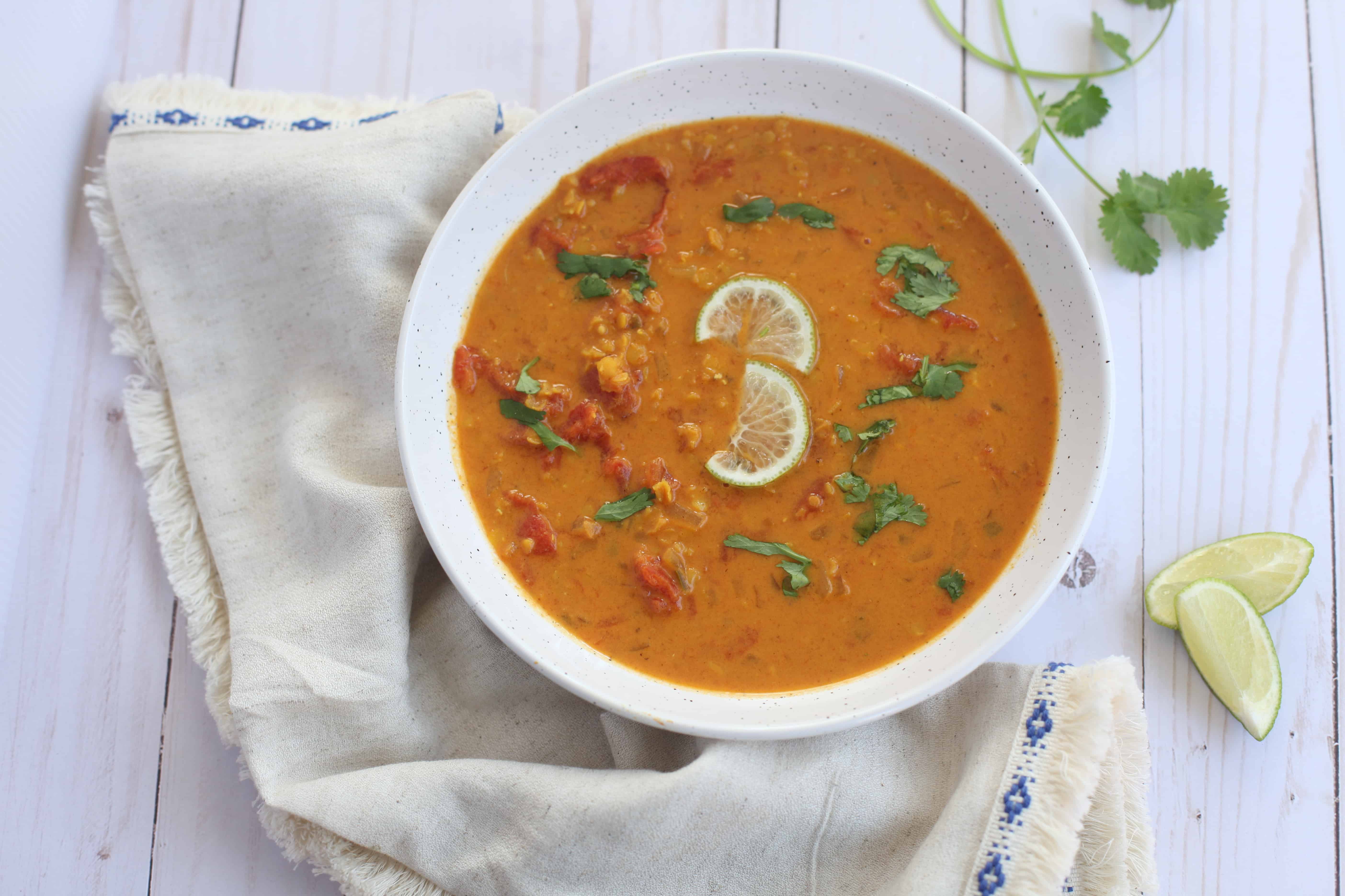 Tomato and Red Lentil Bisque - My Tasty Trials