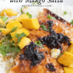 Maple Chipotle Glazed Salmon with Mango Salsa